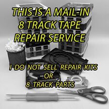 Mail-In 8 Track Tape Repair Service - Full Interior Restoration - New Splice Pad picture