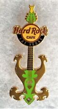 HARD ROCK CAFE LAS VEGAS GOLD & GREEN ROCK GUITAR SERIES PIN # 33122 picture