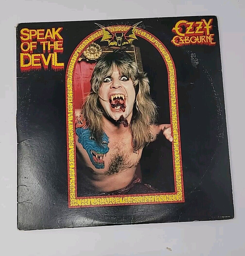 Ozzy Osbourne 2 LP Speak of the Devil Jet Records ZX 2 38350 1982 Vintage