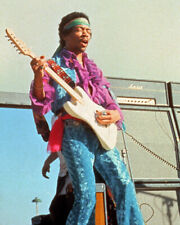 JIMI HENDRIX with guitar in concert 8x10 inch photo picture