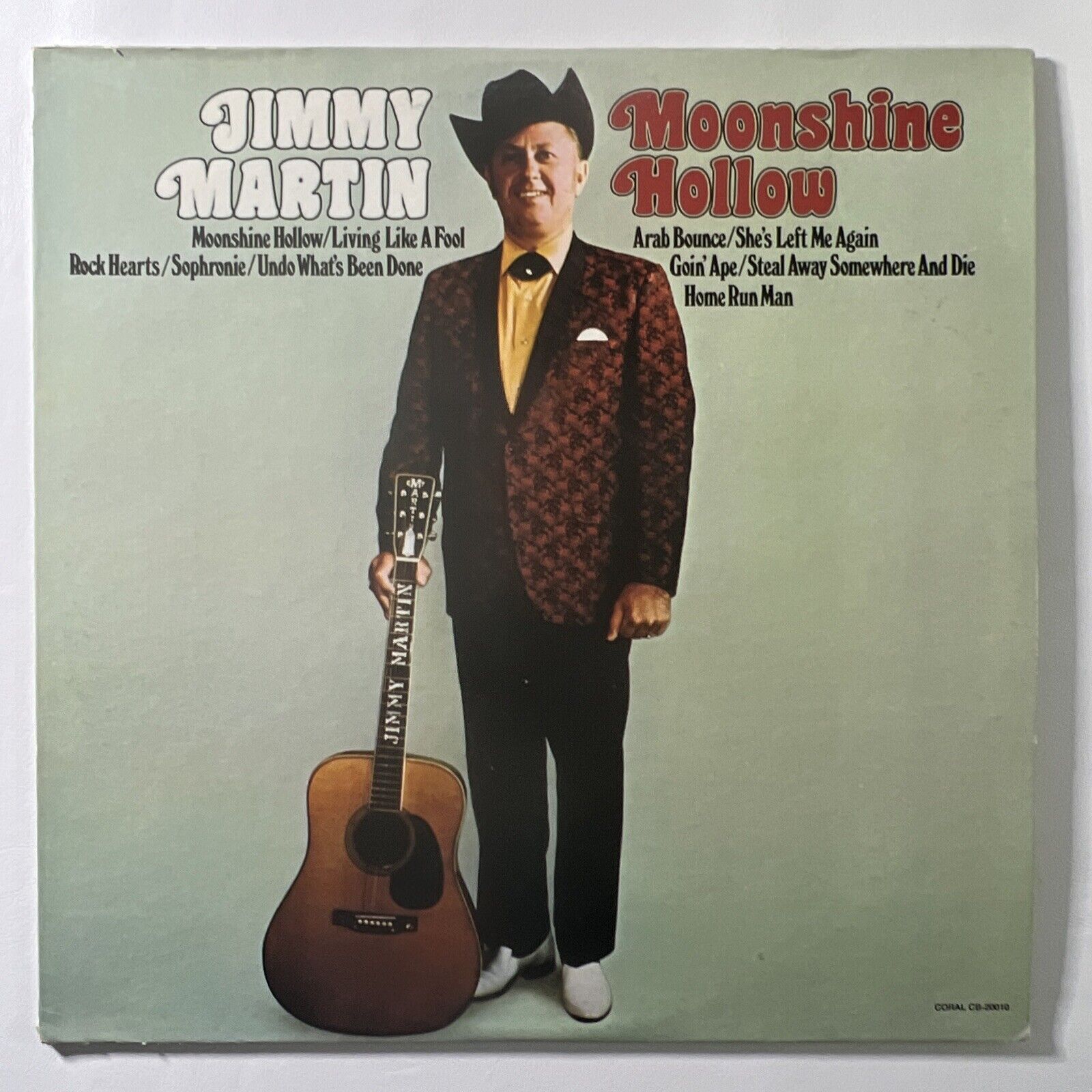 Jimmy Martin “Moonshine Hollow” LP/MCA Coral CB-/20010 (EX) 1973