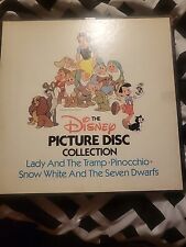 The Disney Picture Disc Collection 1981 Vintage Lady & Tramp, Pinocchio, Snow W picture