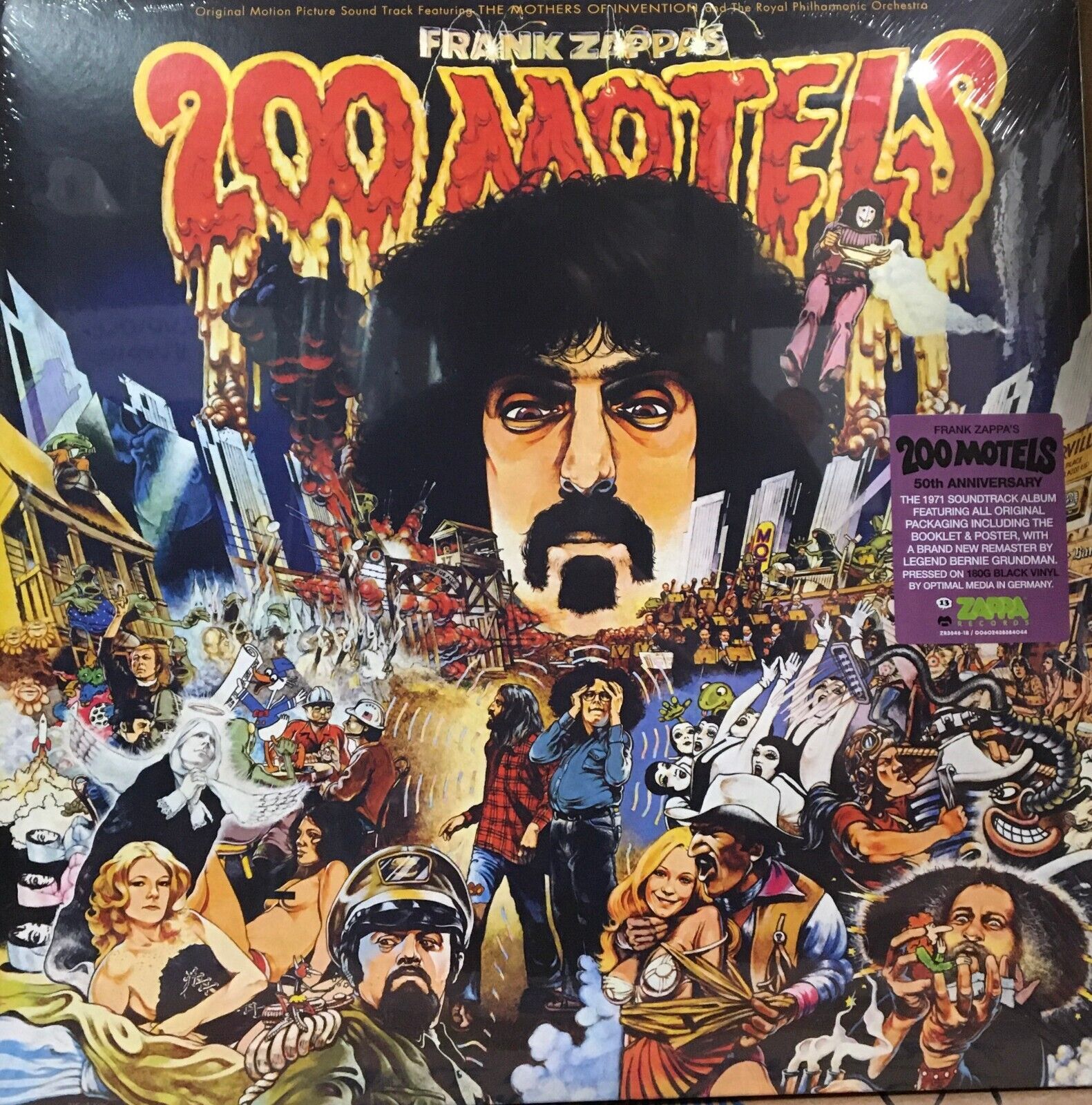 200 Motels by Frank Zappa (Record, 2021) Sealed, Shelf wear *