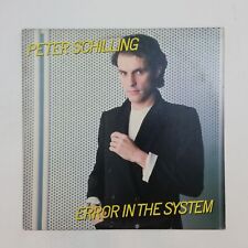 PETER SCHILLING Error In The System 602651 LP Vinyl VG+ Cover VG+ 1983 picture