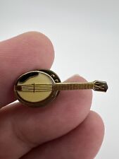 Vintage Banjo Lapel Hat Pin - Used picture
