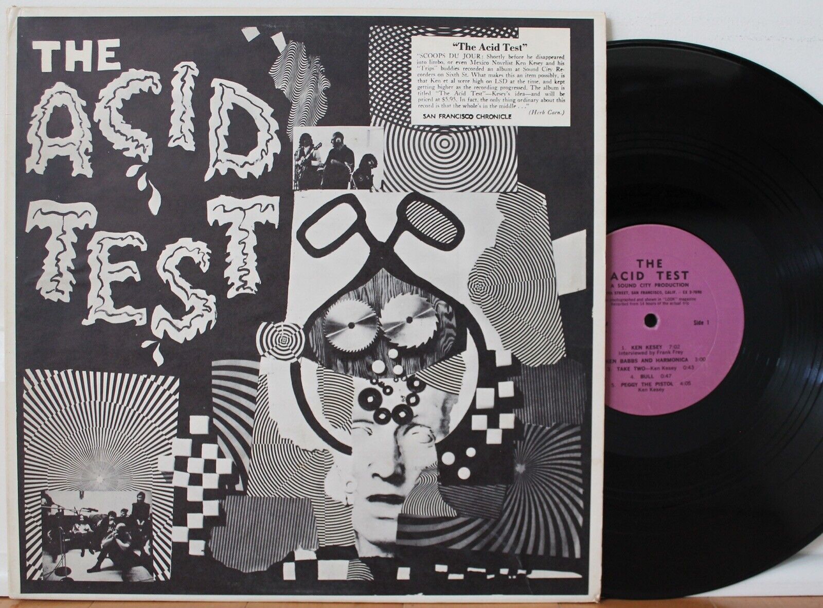KEN KESEY “The Acid Test” LP (Sound City, orig 1966) Grateful Dead - RARE Psych