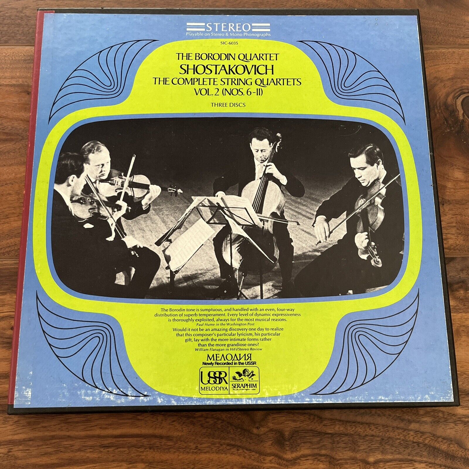 Borodin Quartet Shostakovich Complete String Quartets Vol 2 Melodiya USSR S16035