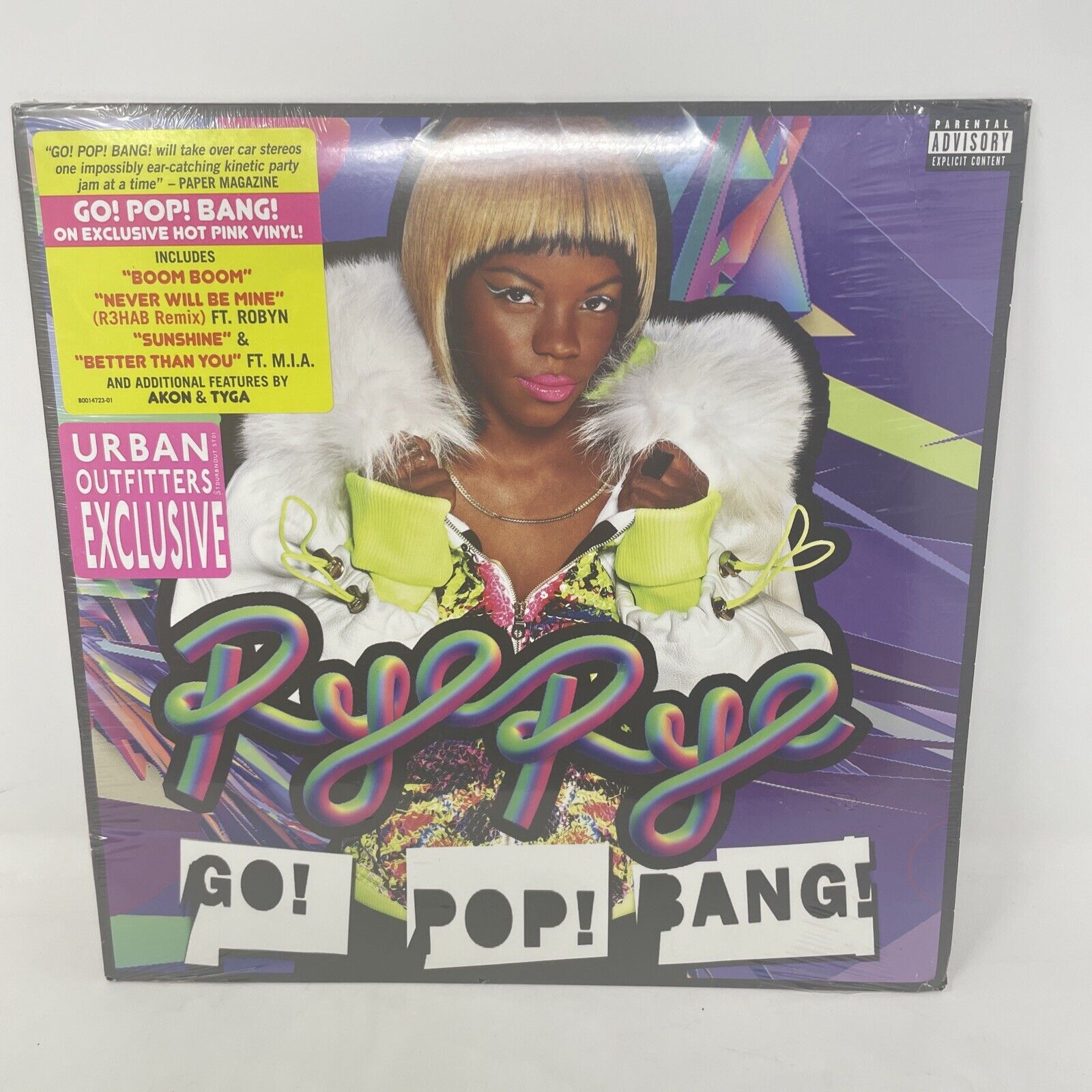 RYE RYE Go Pop Bang [RARE HOT PINK Vinyl LP] NEW MIA 2012