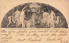 Postcard 12. Muse of Lyric Poetry Washington DC Library of Congress 1905 picture