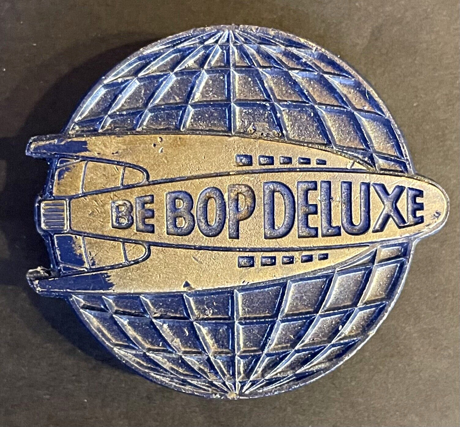 BE BOP DELUXE Vintage 1970s Capitol Promo BELT BUCKLE Pewter RARE Bill Nelson