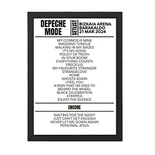 Depeche Mode Barakaldo March 21, 2024 Replica Setlist picture
