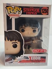 Funko Pop Eddie with Guitar #1250 Stranger Things Target Exclusive Authentic USA picture