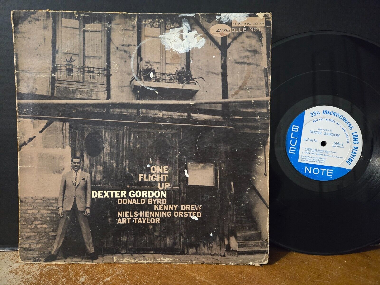 Dexter Gordon ‎– One Flight Up 1966 Blue Note RVG Donald Byrd Art Taylor NHOP LP