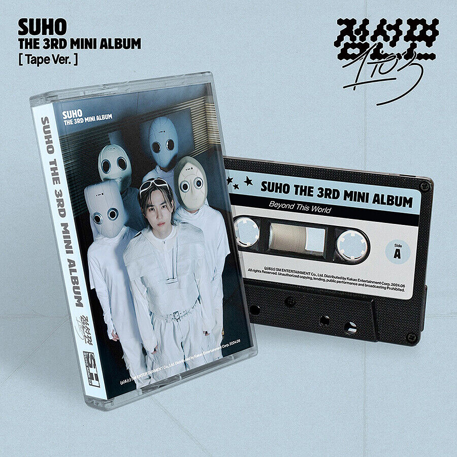 EXO SUHO [점선면(1 TO 3)] The 3rd Mini Album TAPE Ver/Tape+Booklet+Card+GIFT SEALED