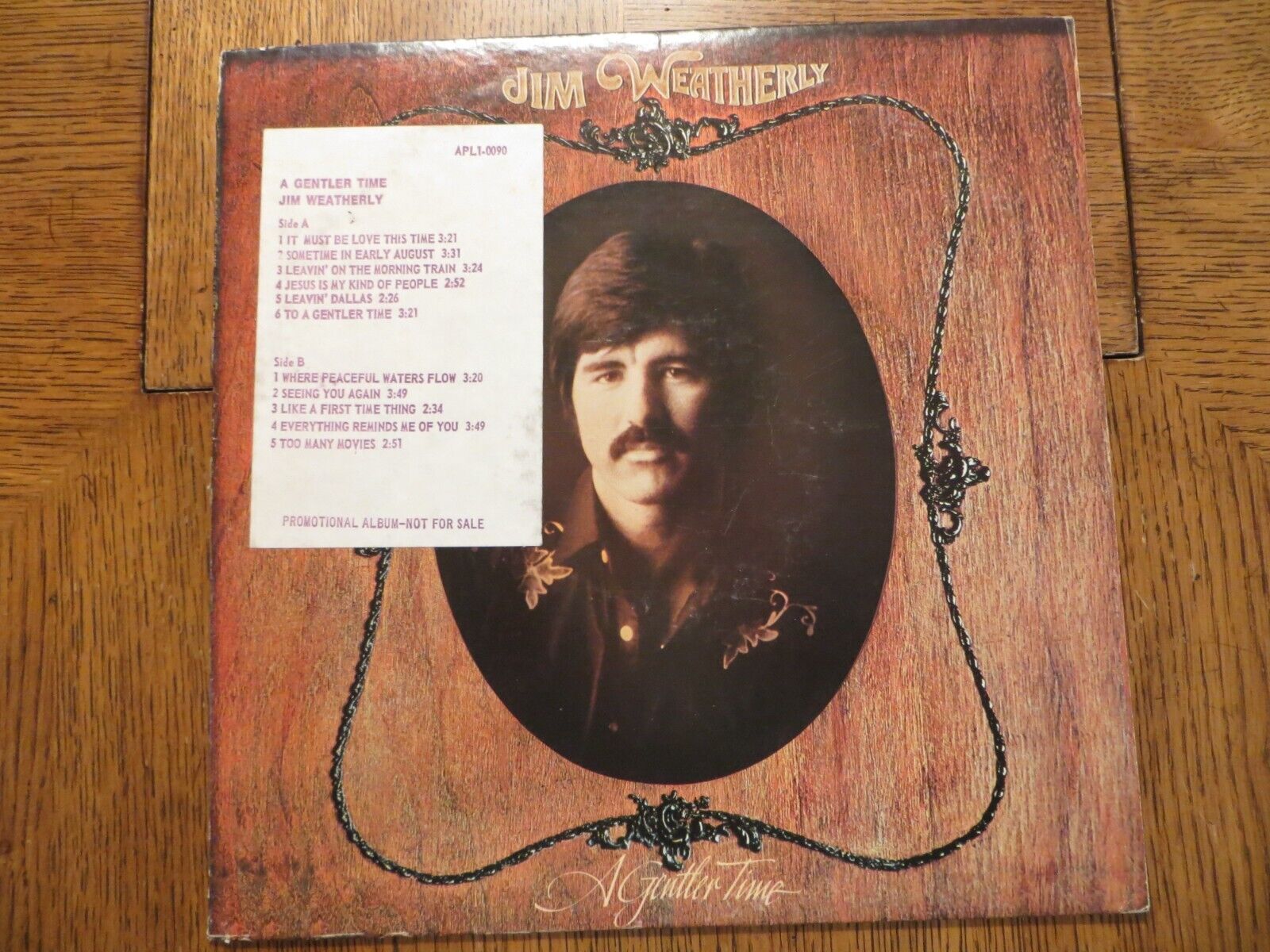 Jim Weatherly – A Gentler Time - 1973 - RCA APL1-0090 Vinyl LP VG/VG+
