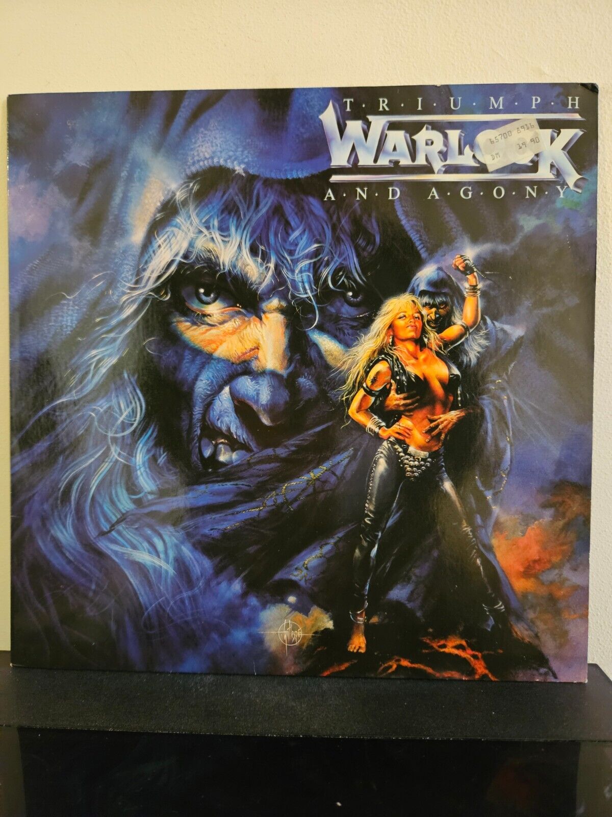 WARLOCK Triumph And Agony 1987 LP DORO PESCH HEAVY METAL ORG PRS VINYL