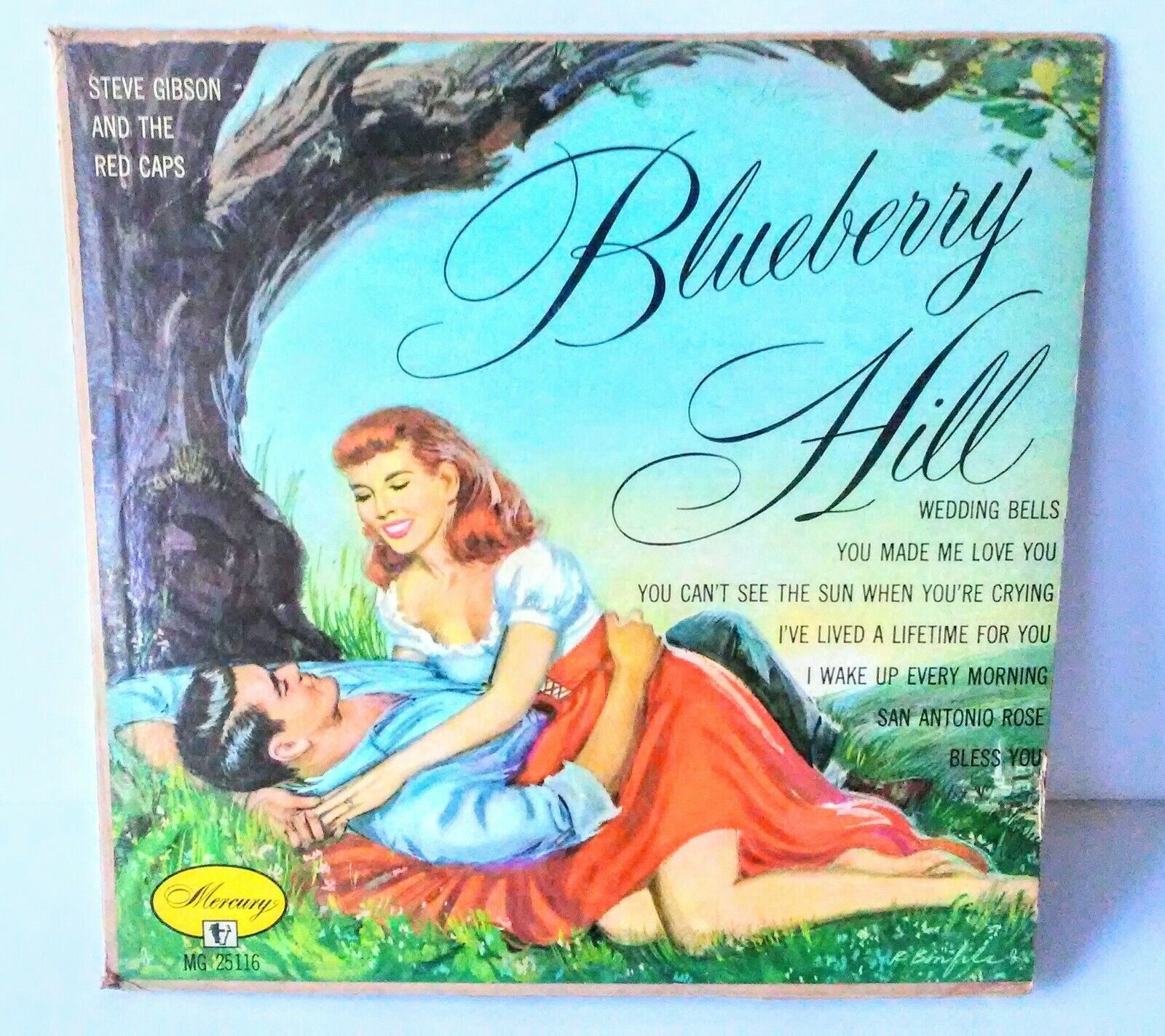 Original Steve Gibson & The Red Caps Blueberry Hill Vinyl 10 Mercury DooWop Soul