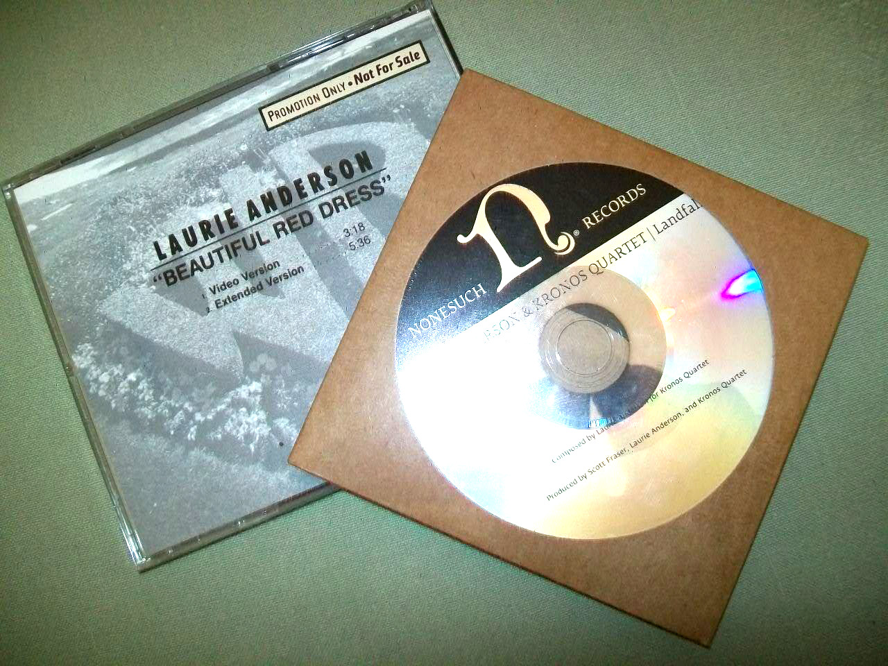 Laurie Anderson       ** PROMO CD LOT **      Landfall  --  Beautiful Red Dress