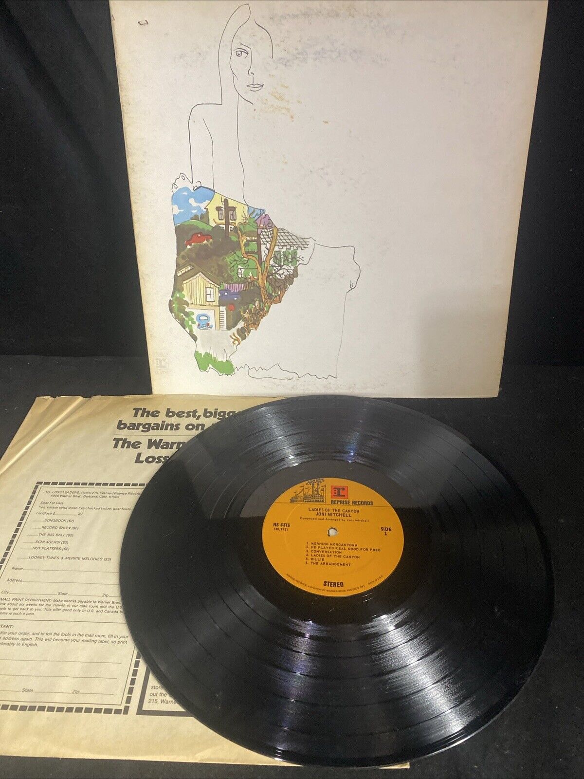 Joni Mitchell Ladies Of The Canyon Vinyl LP 1970 Reprise USED VG/ VG+Condition