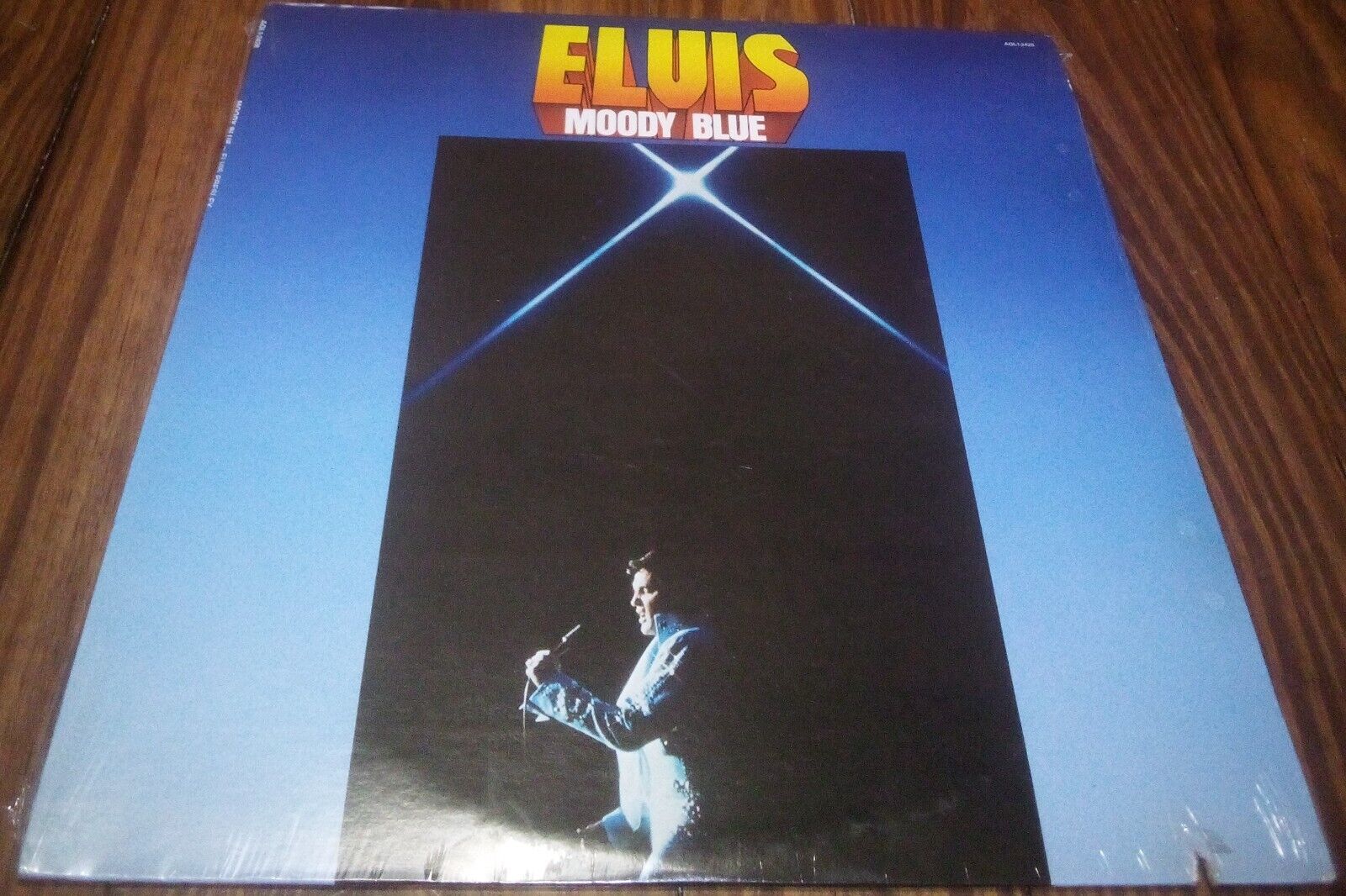Elvis Presley Moody Blue Rare Black Vinyl AQL1-2428 Sealed Saw Cut No Bar Code