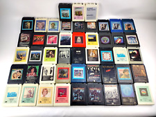 LOT of (47) 70's & 80's - 8 TRACK TAPES w/ 2 Carrying Cases and Head Cleaner picture