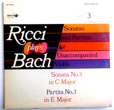 RUGGIERO RICCI - Plays BACH Sonatas Partitas - Vinyl LP DECCA DL 710142  PROMO picture