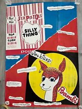 GENUINE SEX PISTOLS 'SILLY THINGS/ WHO KILLED BAMBI ' PROMO POSTER picture
