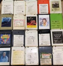 Lot of 20 Vintage 8-Track Tapes With Case Greg Perry Glen Cambell And More  picture