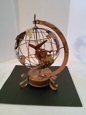 Vintage Globe Airplane Music Box  Fly me to The Moon Song picture