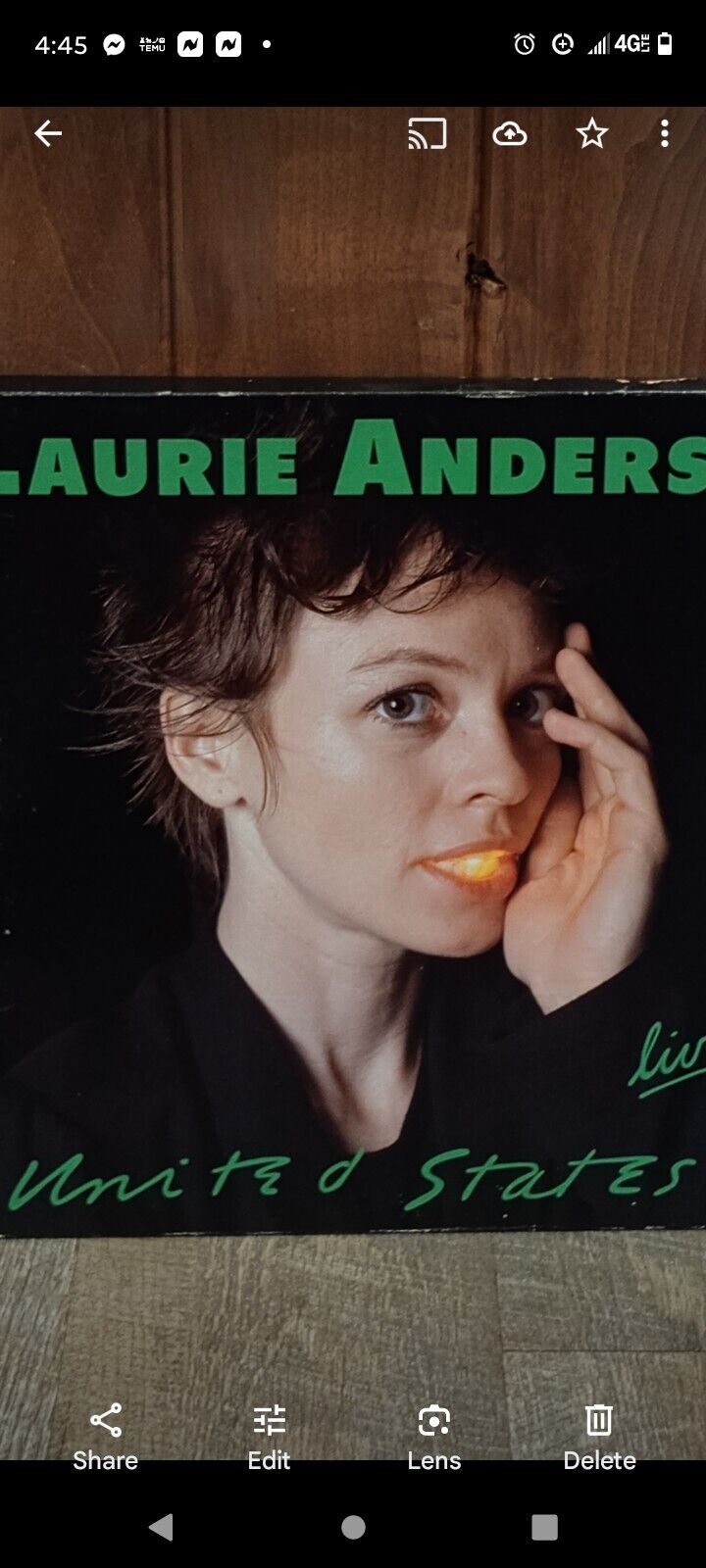 Laurie Anderson 5 LP box set United States Live vinyl 1984 VG+ (F-3)