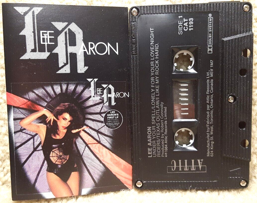 Vintage 1984 Cassette Tape Lee Aaron Self Titled Album Attic Records Canada