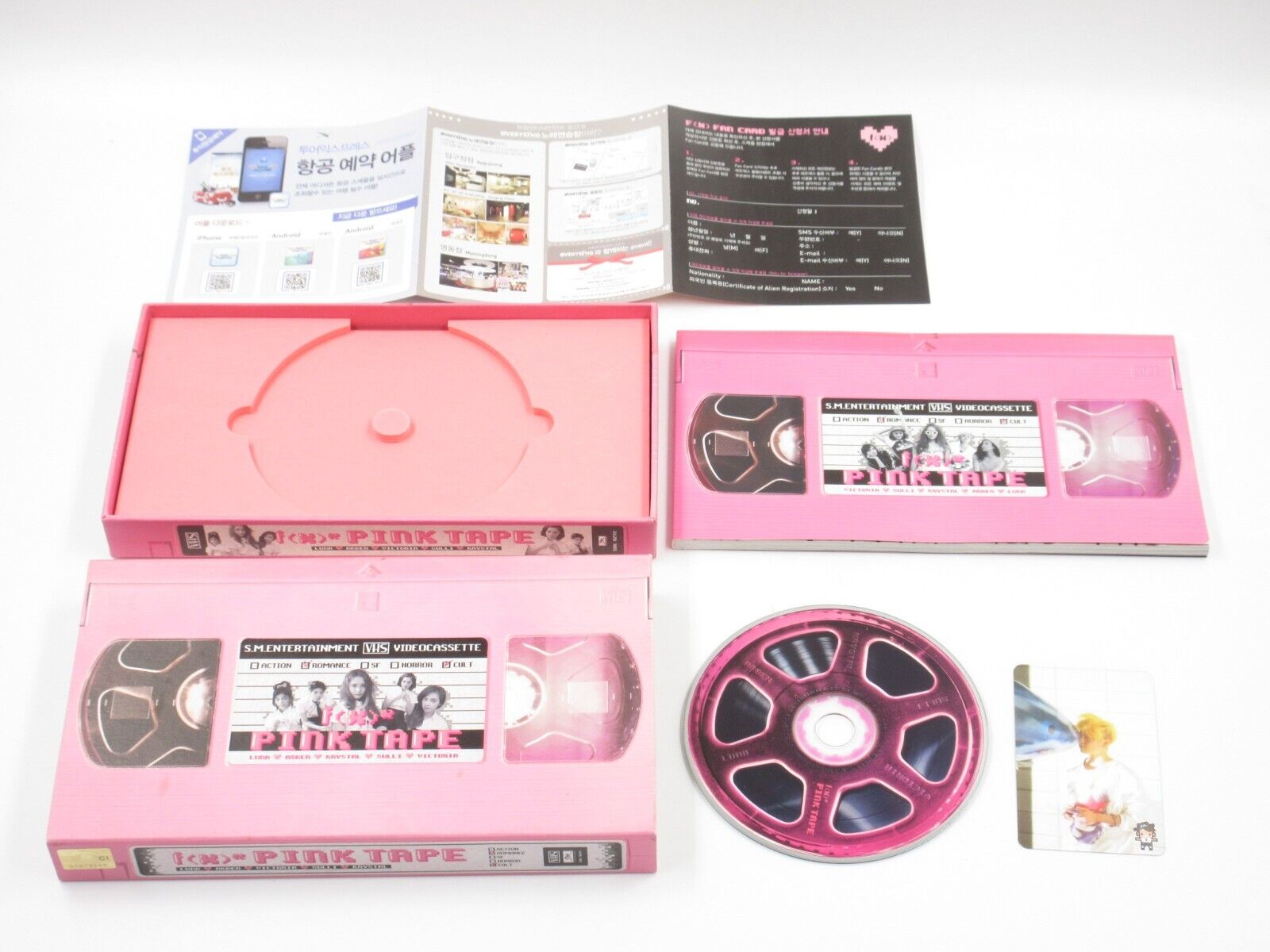 f(x) Pink Tape Korean Idol Group Second 2nd CD Album SM Entertainment Korea