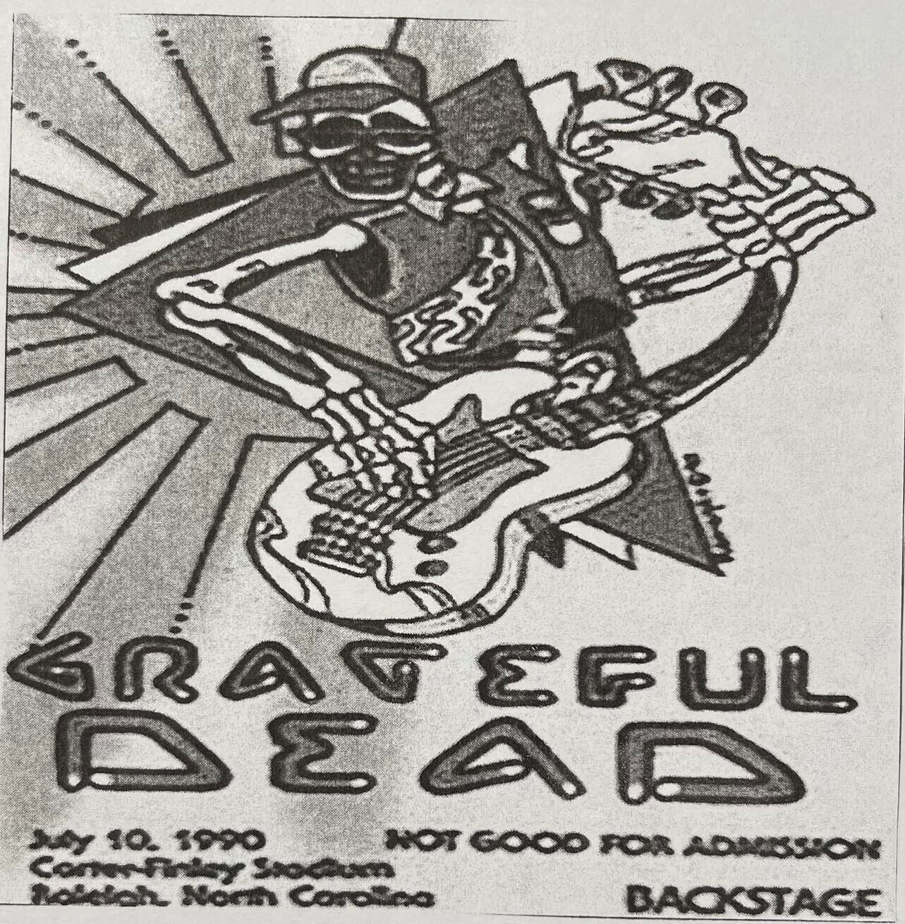 Grateful Dead live Raleigh, NC 7/10/90 3-CD Jerry Garcia