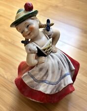 Vintage 1967 Goebel West Germany Mapsa Dancing Swiss Girl Rotating Music Box picture