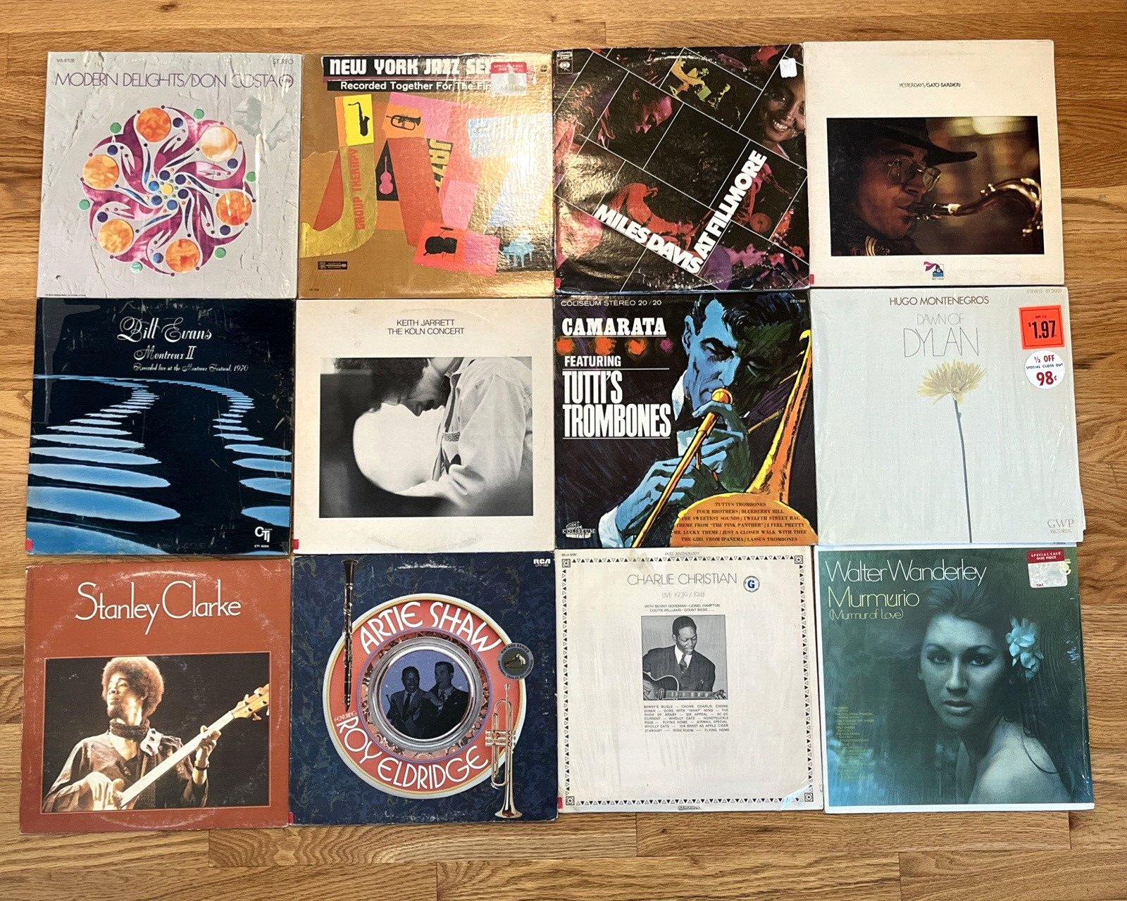 Lot of 12 Jazz Vinyl LPs - Mile Davis, Bill Evans, Keith Jarret, more