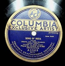 1922 Eddie Elkins Orchestra Song Of India To A Wild Rose 78 Record picture