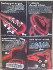 PAir 1981  GIBSON full page color print ads - Victory Bass & Guitar Accessories picture