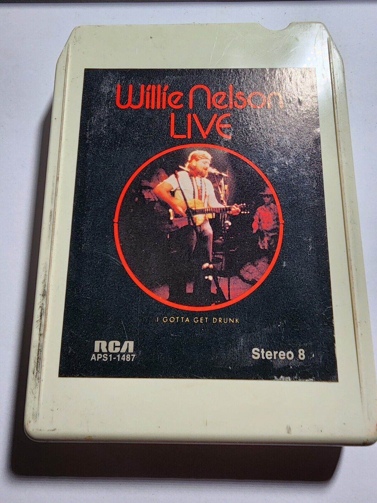 Vintage Willie Nelson Live Country 8-Track Tape  APS1-1487 VG ET2