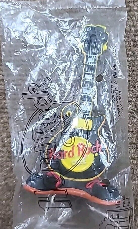 Hard Rock Cafe Idea Factory Plastic STANDING Guitar with Sunglasses and Shoes