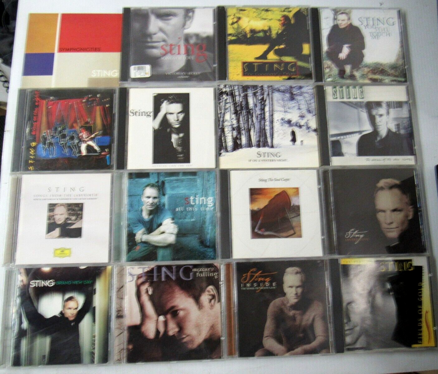 Lot of 16 Sting Cds Live/Best Of/Symphonicities/Sacred Love & More