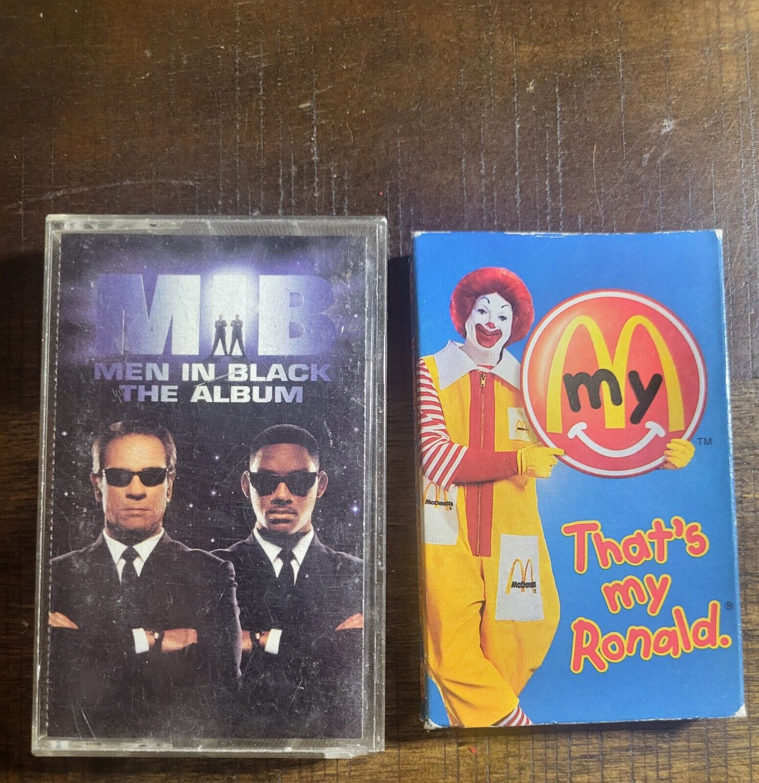Vintage Cassettes Men In Black And Ronald McDonald