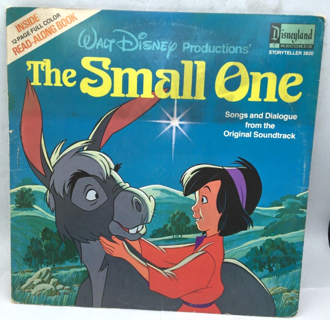 Walt Disney Productions Vinyl Record The small One W Read Along 3820, 1978