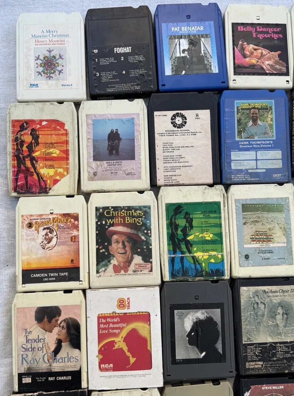 HUGE LOT OF 8 Track Cassette Tapes ROCK N ROLL and Other Genres ☀️270+ Total ☀️