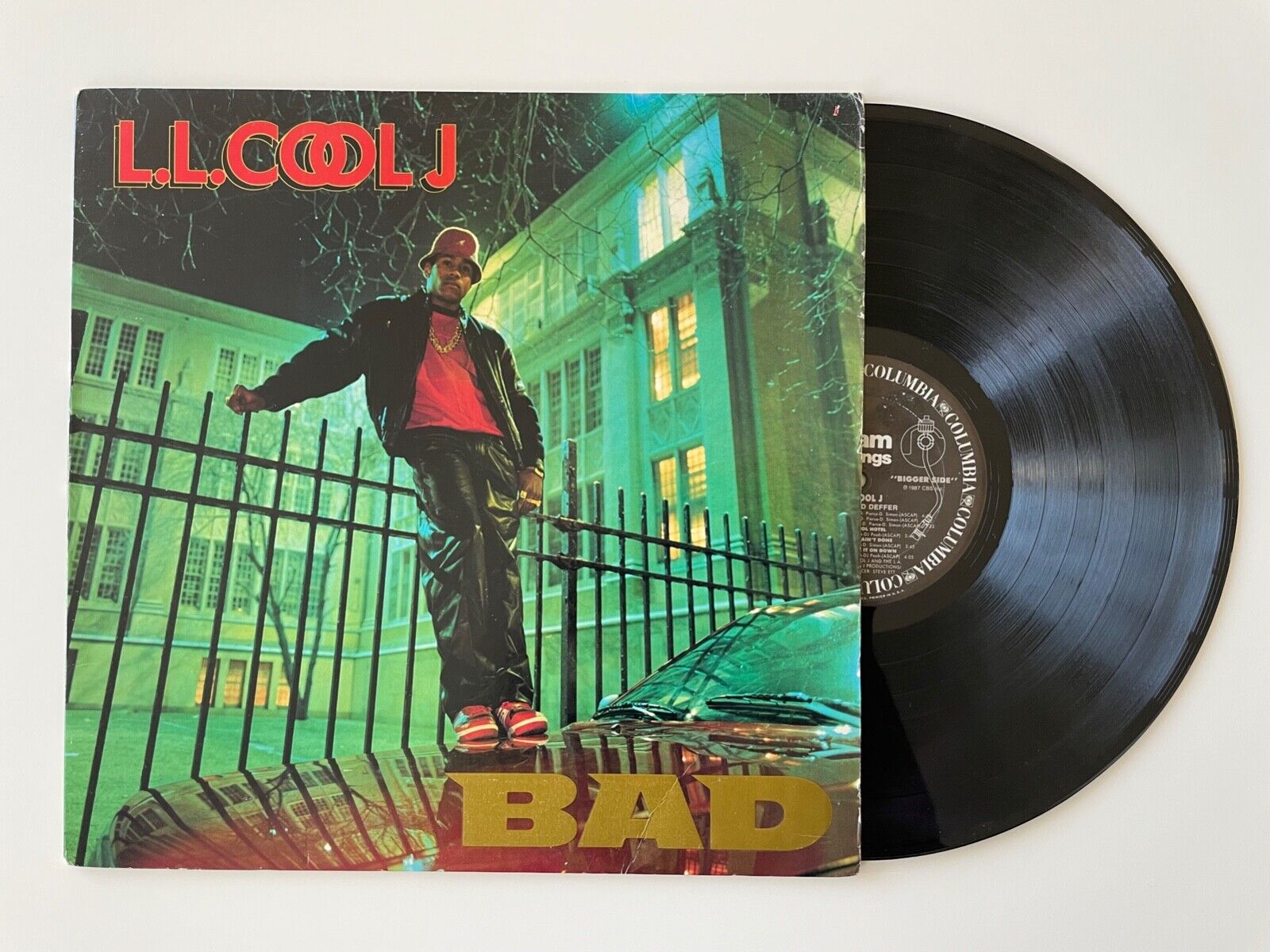 LL COOL J - BIGGER AND DEFFER (BAD) - OG 1987 PRESS VINYL LP - DEF JAM - C40793