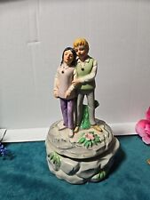 Vintage Music Box Couple Plays Theme From 