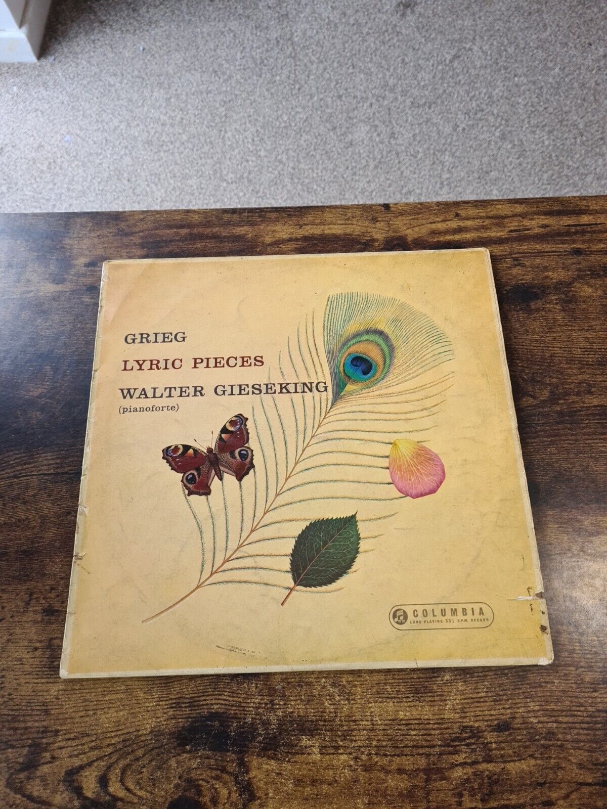 Grieg - Lyric Pieces Volume 1 - Walter Gieseking - VG+ - G+ - VG - Uk - 1957