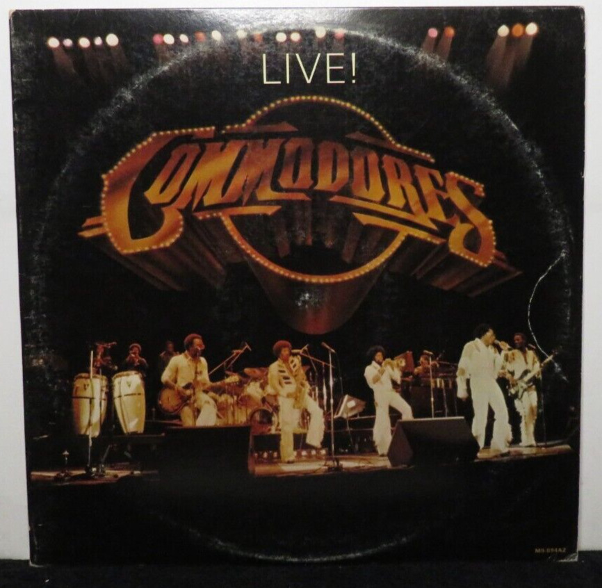 COMMODORES LIVE (VG+) M9-894A2 LP VINYL RECORD