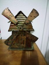Copper Windmill Music Box. Vintage. For Parts or To Refurbish picture