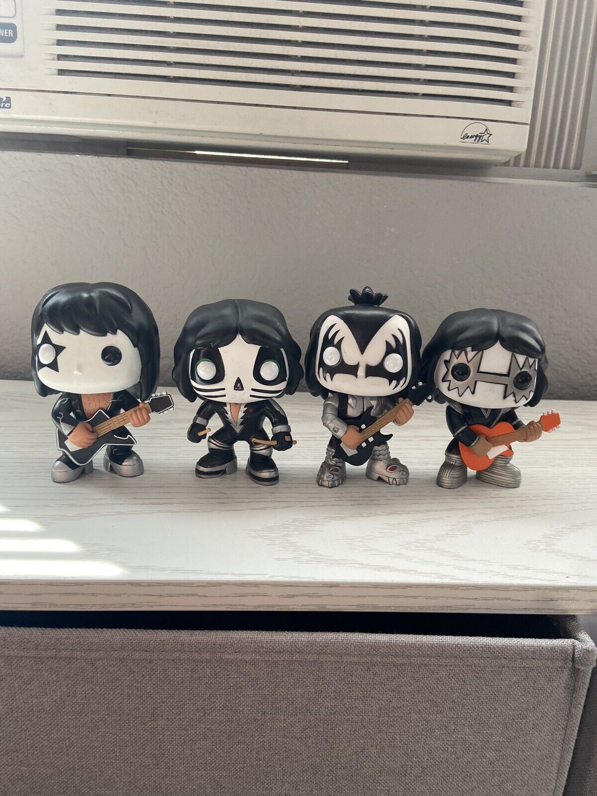 KISS Funko Pop, 04, 05, 06, and 07. Complete Set Out Of Box.