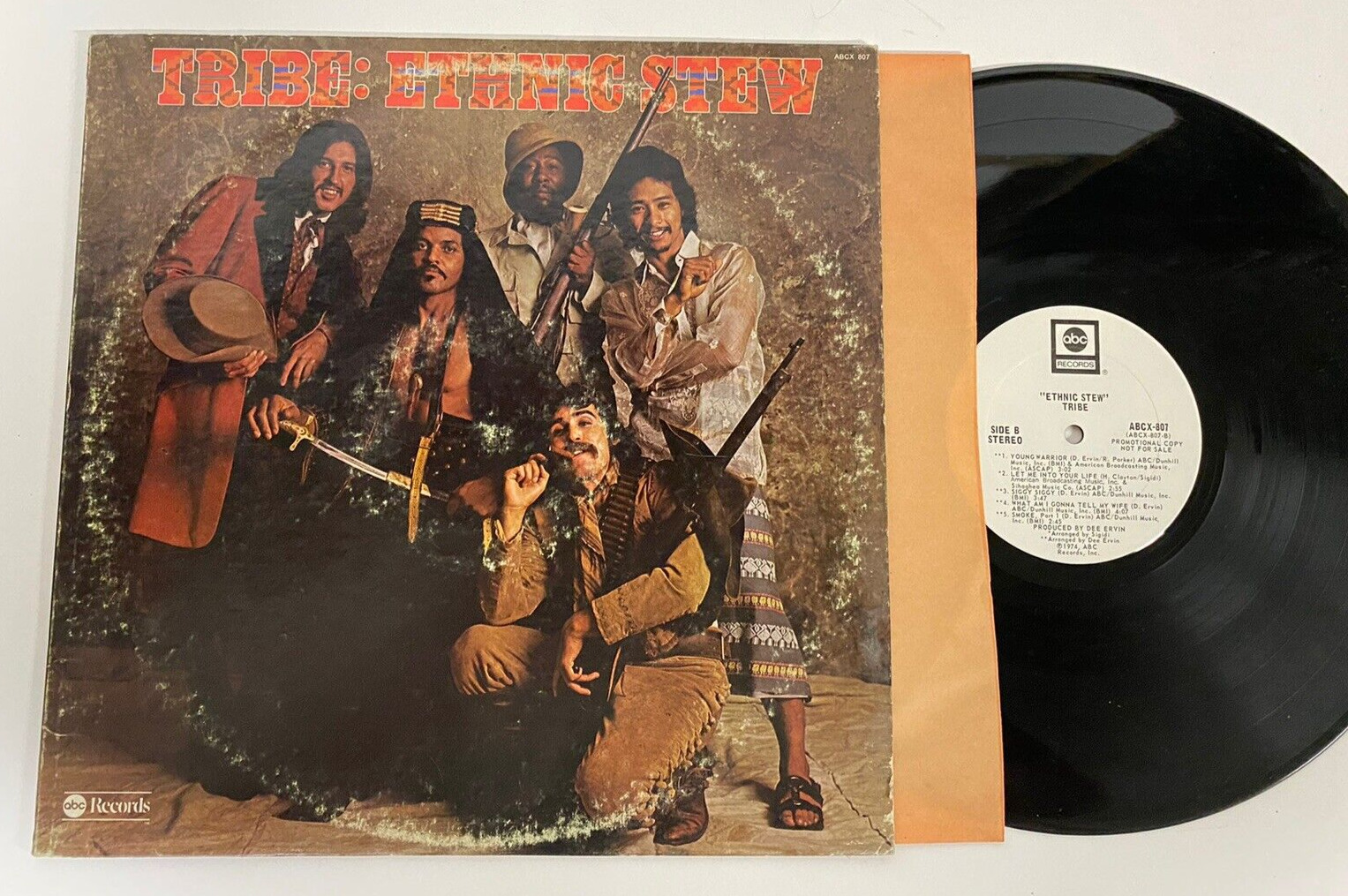 Tribe Ethnic Stew Record LP Soul Funk ABC Vintage 1974 EX Vinyl Promo WLP